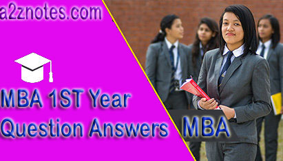 MBA 1ST YEAR Questions Answer Unit 2 Section A