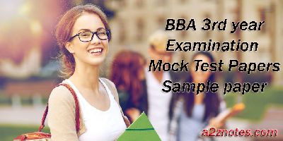 BBA 3rd Year 604 International Trade Examination Sample Model Mock Test Paper III