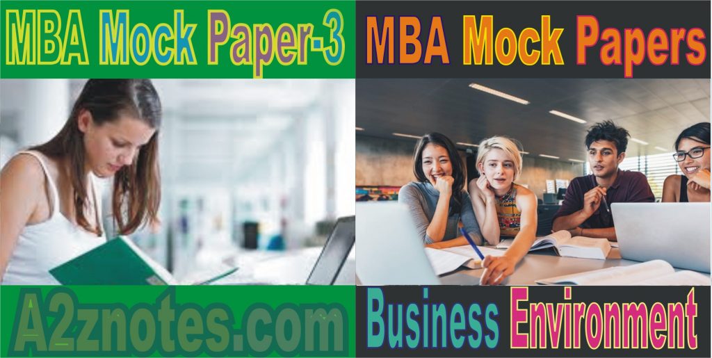 MBA Mock Paper -3