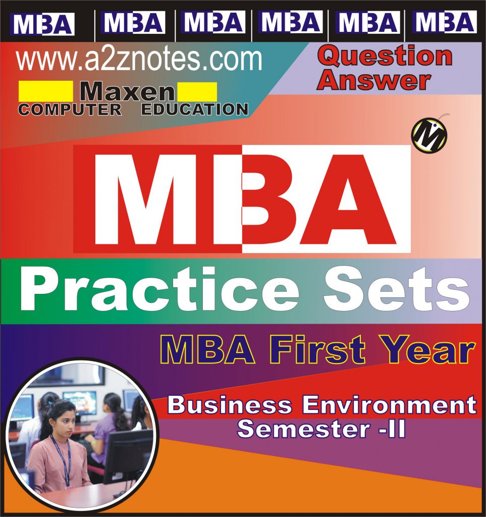 MBA 1st Year Business Environment Sample Model Practice Question Answer Papers